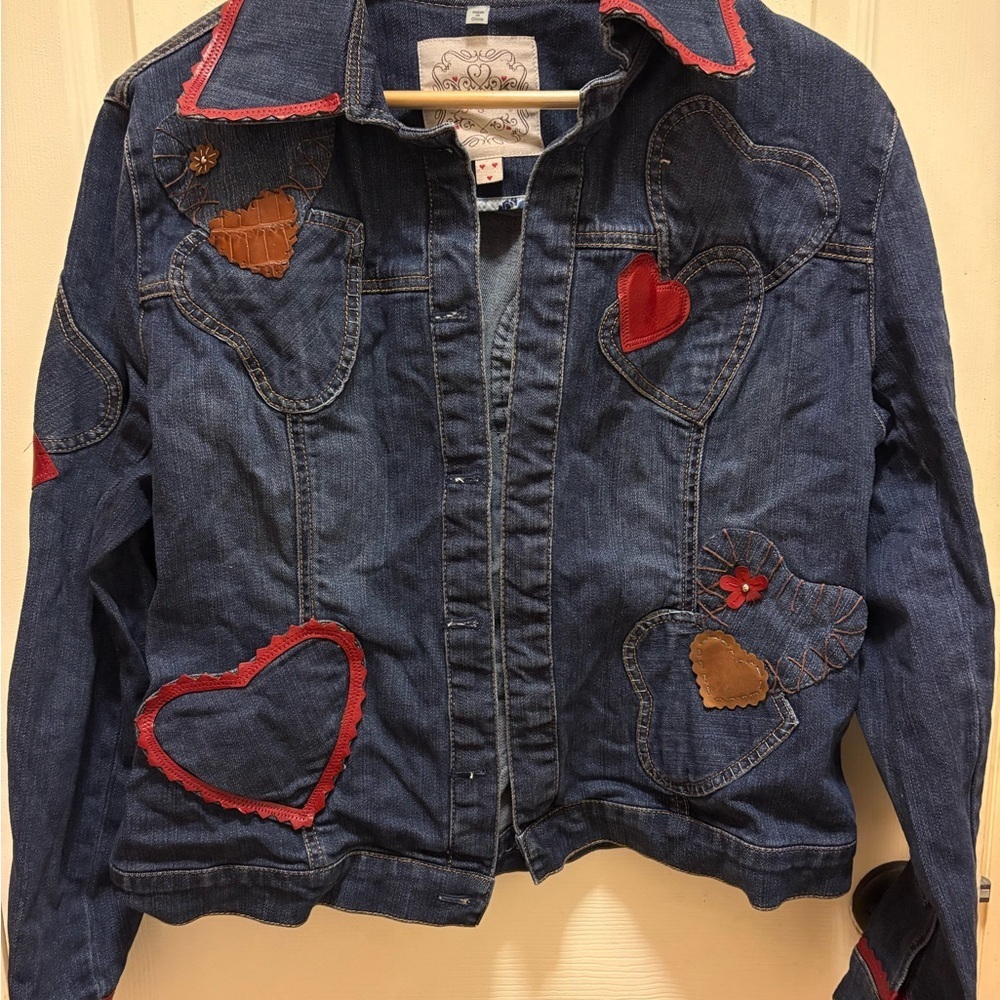 Brighton Heart Appliqué Denim Jacket (Size M) – Style K11086 - Picture 2 of 16